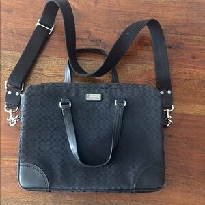 Coach Black Laptop Bag with Sleek Design and Versatile Functionality